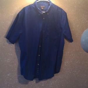 Croft & Barrow short sleeve button down shirt XL 100% cotton